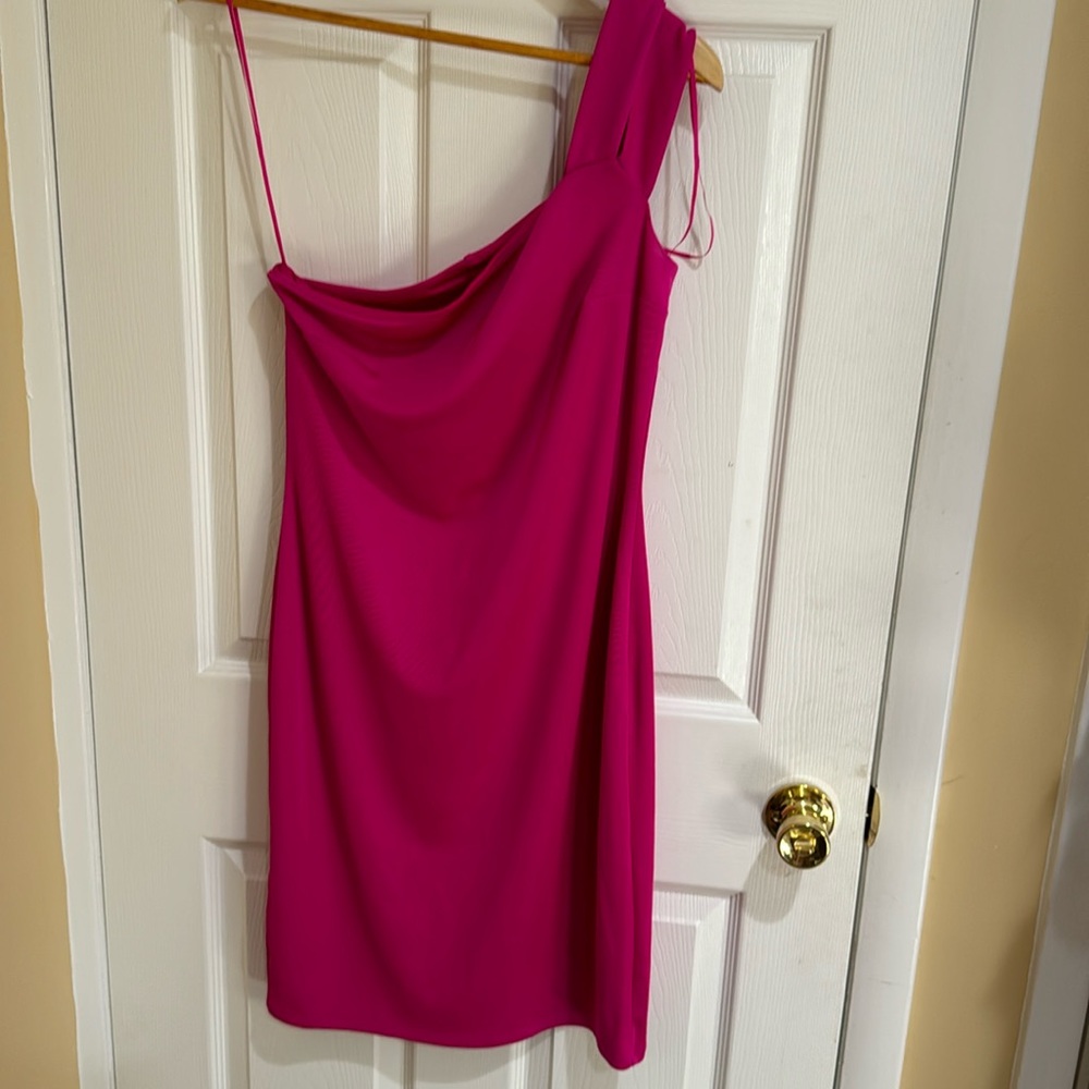 Hot pink dress